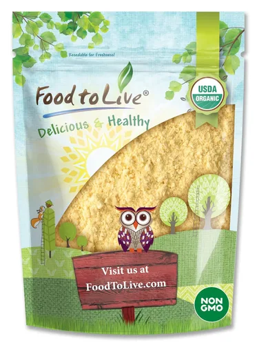 Food to Live Food to Live Harina de garbanzos orgánica sin gluten, 8 onzas sin OMG, granos de garbanzos secos finamente molidos, vegano, kosher, a