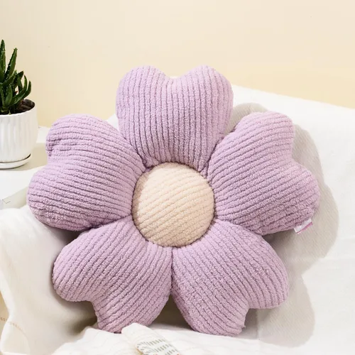 Vista 8 de Sioloc Almohada Decorativa con Forma de Flor, Almohada con Forma de Flor, Almohada de Suelo, Cojín de Asiento, Bonita Almohada Estética como Verde