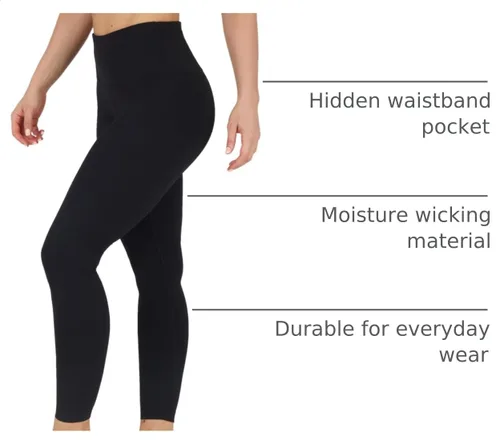 Vista 5 de 90 Degree By Reflex - Leggings de cintura alta Power Flex con control de abdomen