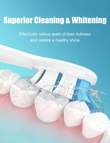 Vista 3 de Cabezales de repuesto para cepillo de dientes Philips Sonicare Diamondclean Electric Sonic Tooth, 10 unidades, color blanco