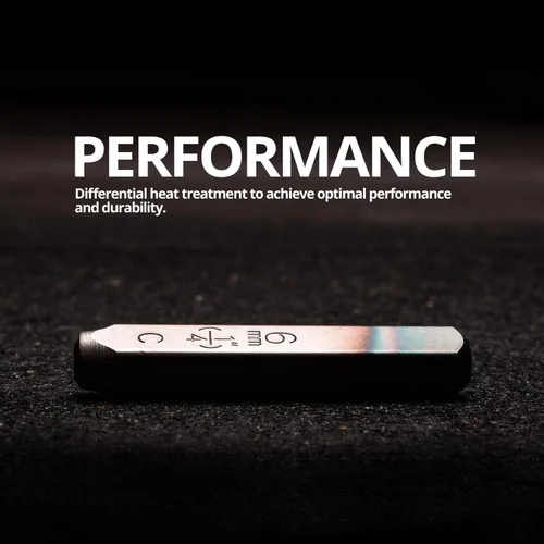 Vista 2 de Capri Tools Juego profesional de sellos de letras y números de 1/4 pulgadas, 36 piezas