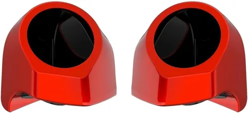 Vista 190 de Advanblack Alpine Green Tour Pack - Paquete de altavoces de 6.5 pulgadas, carcasa de audio trasera, color a juego, ajuste Harley King Tour Pack