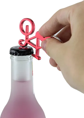 Vista 7 de SWATOM Abridor de botellas de bicicleta con llavero llavero cadena anillo accesorios 6 piezas