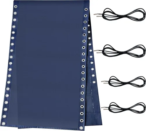 Vista 8 de Tela de Repuesto para Silla de Gravedad Cero con Kit de Cordón Elástico, Paño de Reparación de 17 Pulgadas de Ancho con Cordón de Reemplazo