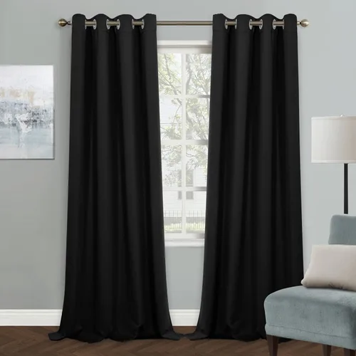 Vista 134 de MYSKY HOME - Cortinas opacas amarillas para sala de estar y dormitorio, cortinas de 84 pulgadas de largo, con ojales, cortinas de oscurecimiento