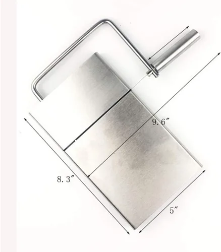 Vista 6 de Cortador de cocina de acero inoxidable, para foie grasa, queso, chocolate, mantequilla, huevos, jamón, fácil de usar y limpiar