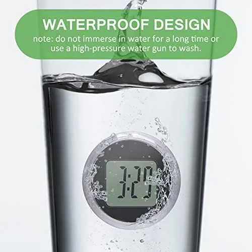 Vista 4 de Reloj digital impermeable para motocicleta, paquete de 4, 1.1 pulgadas de diámetro