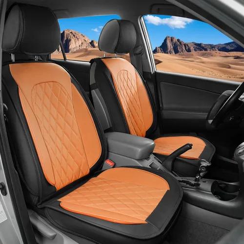 Vista 14 de LINGVIDO - Fundas de piel sintética para asientos de automóvil, protector deportivo e impermeable, ajuste universal para automóviles y camionetas