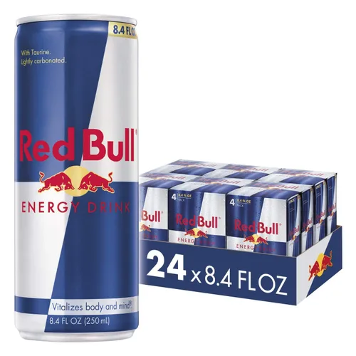 Vista 6 de Red Bull Tropical & Original - Paquete de bebidas energéticas, 8.4 onzas líquidas, 48 latas (12 paquetes de 4)