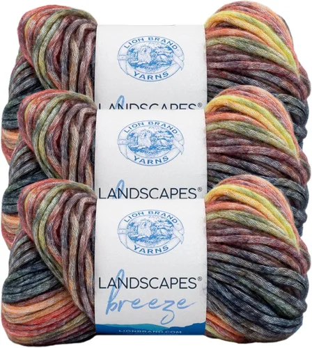 Vista 11 de Lion Brand Yarn Landscapes Breeze Hilo, Bay