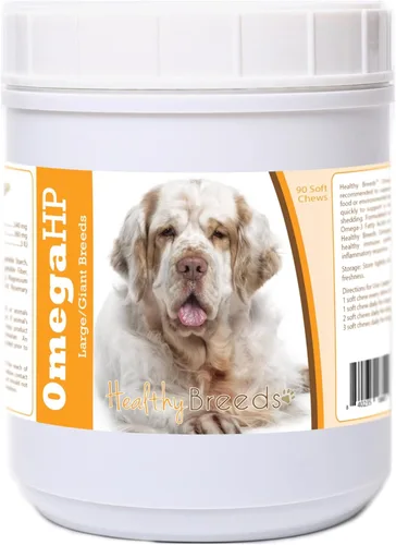 Vista 59 de Healthy Breeds Affenpinscher Omega HP - Masticables suaves para piel y pelaje, 60