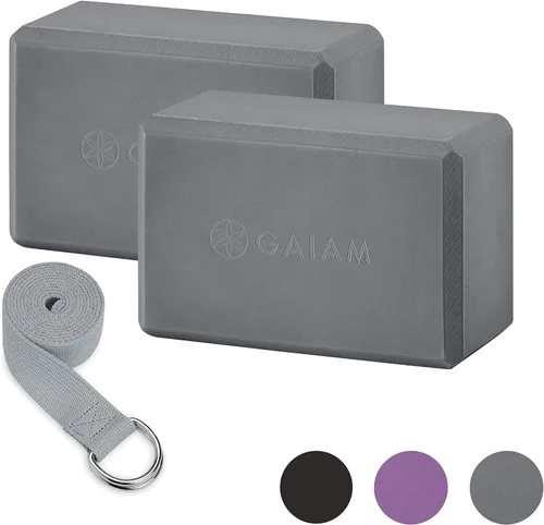 Vista 16 de Gaiam Yoga Block - Supportive Latex-Free Eva Foam - Soft Non-Slip Surface with Beveled Edges for Yoga, Pilates, Meditation