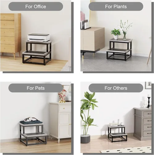 Vista 13 de Taburete de pie para adultos y niños, taburete resistente para armario, taburete de pie resistente para cocina, baño, dormitorio, soporta hasta 500