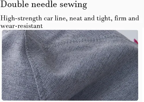 Vista 2 de NIBHZ Funda de hojaldre de pera sin relleno, de lino y algodón, con cojín de pera, puf, sofá perezoso, funda moldeable, verde, 27.6 x 31.5 in