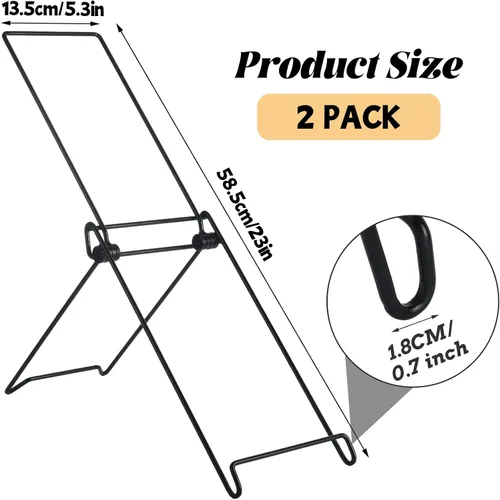 Vista 2 de Paquete de 2 soportes para paneles solares, soportes de montaje en panel solar, estante portátil y ajustable para paneles solares, ligero, fácil