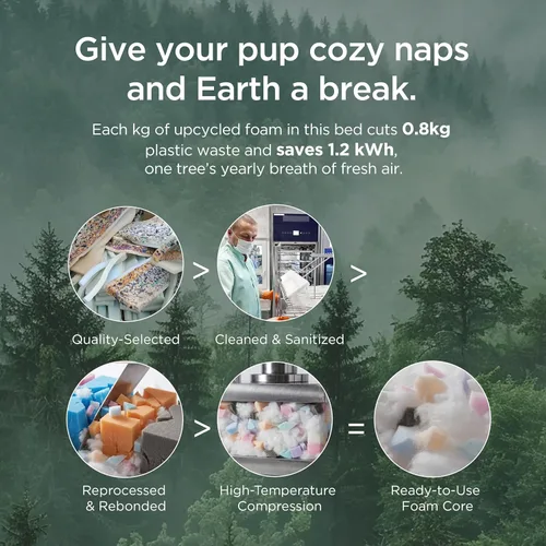 Vista 6 de Bedsure XL Cama ortopédica para perros de tamaño grande - Sofá de cama para mascotas extra grande y cómodo con funda impermeable y lavable, sofá