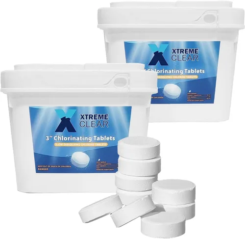 Vista 12 de XtremeClear Tabletas de Cloro de 1 Pulgada 1.5 libras para Piscinas, Tabletas de Cloración Estabilizadas de Larga Duración de 1" para Químicos