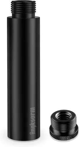 Tubos/varillas de extensión de soporte de micrófono de 3 pulgadas, rosca universal de 5/8-27", se adapta a la mayoría de los brazos de micrófono,