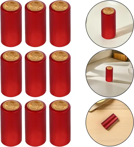 Vista 9 de NUOBESTY 150 cápsulas termorretráctiles de vino, tapas retráctiles para botellas de sellos, fundas retráctiles, cubierta superior de botella, tapón