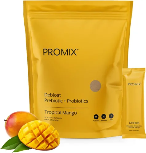 Vista 11 de ProMix Nutrition Debloat Prebiotics and Probiotics Immune Support Supplement for Digestion, Cortisol Health, Gut Cleanse - Hibiscus - 30 Servings