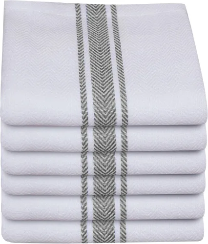 Vista 46 de Toallas de saco de harina Toalla de té para manualidades, plato de cocina, toalla de algodón en blanco para bordado, funda de lino para hornear