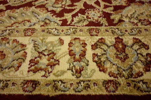 Vista 55 de Unique Loom - Colección Voyage - Alfombra redonda tradicional oriental, marrón, Polipropileno, Bronceado/Azul Claro
