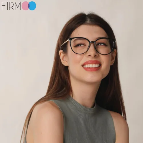 Vista 2 de Firmoo Oversize Blue Light Blocking Glasses for Women/Men, Anti Glare Anti Eyestrain, Chic Round Computer Glasses Unisex
