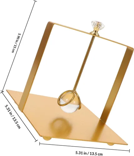 Vista 2 de KALLORY Metal Napkin Holder for Kitchen and Dining Table, Gold Square Paper Napkin Organizer with Weighted Base, Rustic Farmhouse Decor for