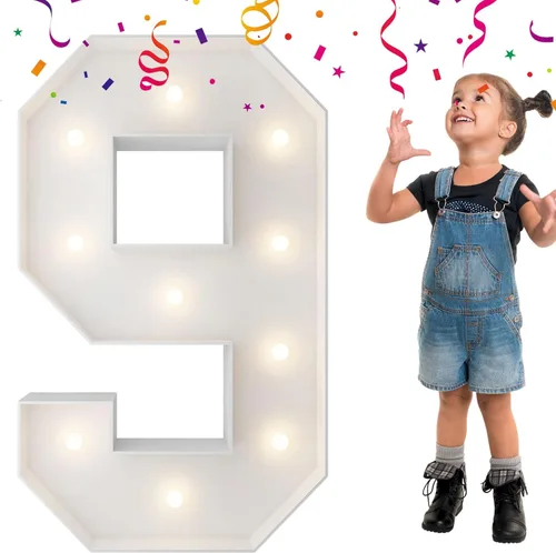 Vista 24 de 4 pies de alto, letras iluminadas con marco, letras enormes con marco, marco de globos en mosaico, letra grande para decoraciones de compromiso