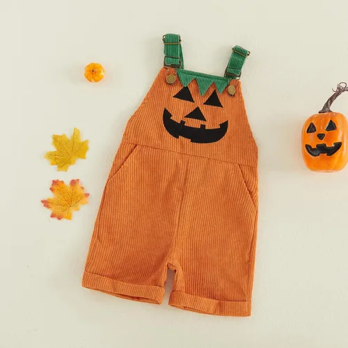 Vista 2 de Thorn Tree Traje de Halloween para niños y niñas, disfraz de calabaza fantasma Naranja