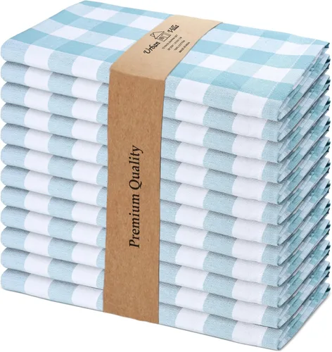 Vista 17 de Urban Villa Juego de 6 servilletas de tela blancas (18 x 18 pulgadas) 100% algodón absorbente, lavable, duradero, reutilizable, ideal