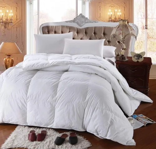 Vista 2 de Royal Hotel Bedding Edredón Alternativo al Plumón de 300 Hilos Tamaño Twin Extra Largo, Inserto de Edredón Sobrelleno con Funda 100% Algodón