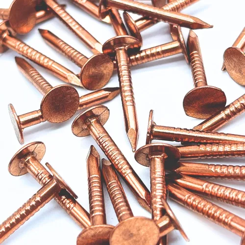 Vista 8 de Uñas de cobre de 1 pulgada con acabado para techos, 100 clavos, púas de pizarra de cobre puro macizo, barcos de muebles, el paquete incluye 100 uñas