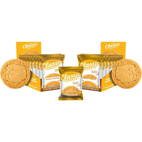 Vista 41 de Galletas Classic Cookie suaves horneadas con relleno de crema y galleta, hechas con chips de crema blanca Hershey's® Premier, 2 cajas, 16 galletas