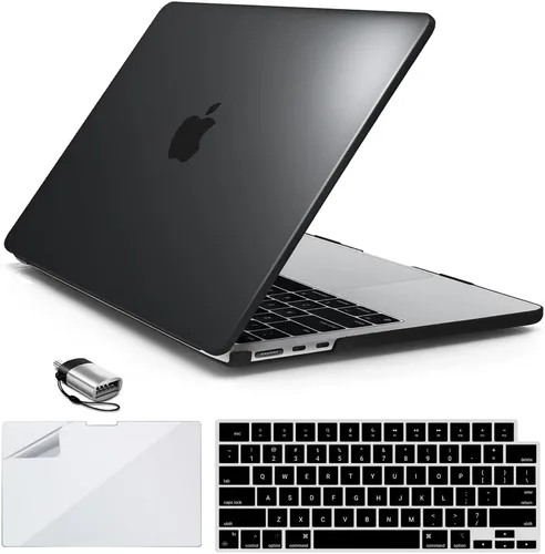Vista 17 de IBENZER Compatible con MacBook Air 13 pulgadas 2025 2024 2023 2022 Funda M4 A3240 M3 A3113 M2 A2681, Funda Rígida y Cubierta de Teclado y Película