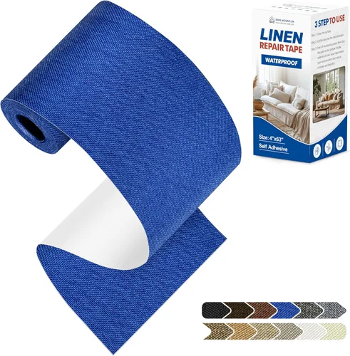 Vista 18 de KING MOUNTAIN Parches de reparación de lino grueso, parches de tela de lino autoadhesivos, tamaño extra de 8 x 11 pulgadas, multicolor, se pueden