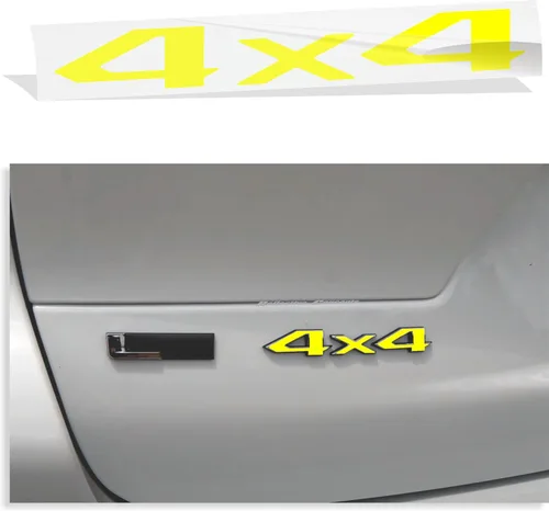 Vista 11 de 2022-2025 Jeep Grand Cherokee, Grand Cherokee L - Adhesivos de calcomanía para emblemas 4x4 - (Color: Rosa Caliente)