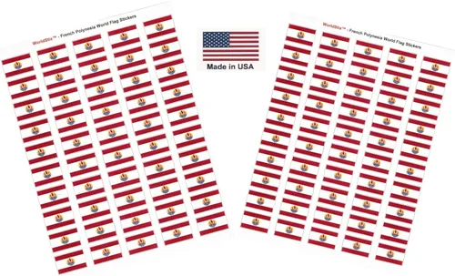Vista 10 de 100 calcomanías de la bandera de Afganistán, dos hojas de 50, 1.5" x 1" hechas en Estados Unidos, calcomanías autoadhesivas para álbum de recortes