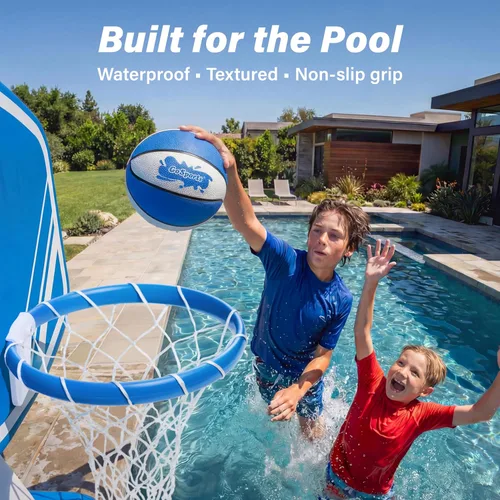 Vista 2 de GoSports Water Basketballs 2 Pack - Choose Between Size 3 and Size 6, Great for Swimming Pool Basketball Hoops
