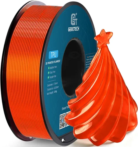 Vista 25 de Geeetech - Filamento PLA de 0.07 pulgadas, filamento de seda de bicolor, consumo dicromático de coextrusión brillante, 2.2 libras, 1 carrete