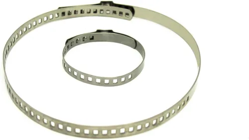 Vista 2 de Kit de abrazaderas de arranque de eje CV universal ajustable de acero inoxidable, abrazadera de bota CV 30 piezas