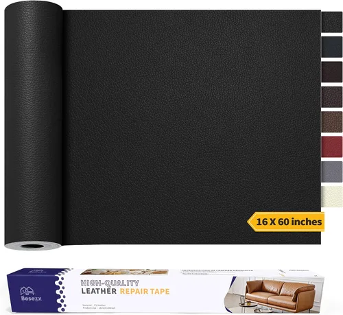 Vista 37 de Kit de cinta para reparación de cuero, parche autoadhesivo para muebles, sofá, asientos de automóvil, silla de oficina, kit de reparación de vinilo