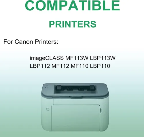Vista 4 de 8 Pack (Black) Compatible Canon 047 CRG-047 2164C001 Laser Printer Cartridge High Capacity use for Canon Image Class MF110 LBP110 Printer
