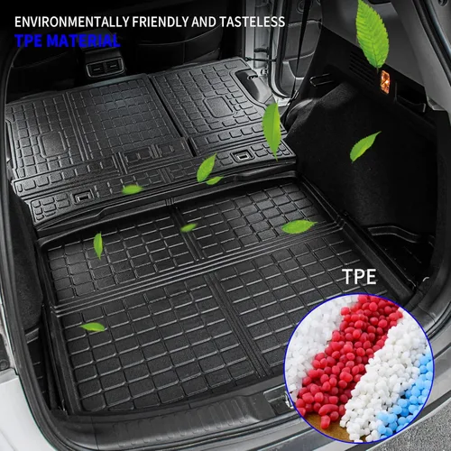 Vista 3 de Rongtaod Tapete de carga compatible con Honda CRV 2017-2022, forro de carga para maletero, revestimiento de maletero de elastómero termoplástico