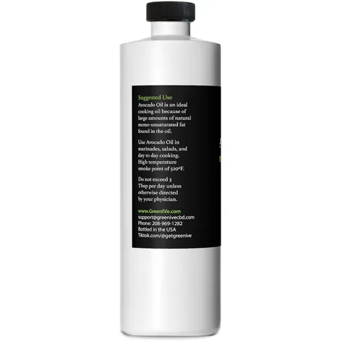 Vista 4 de GreenIVe - Aceite de aguacate - Aceite de aguacate 100% puro - prensado en frío - Virgen - Exclusivo en Amazon (16 onzas)