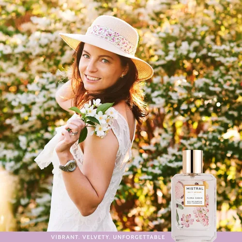 Vista 5 de Mistral Flora Cassis Eau de Parfum - Perfume floral afrutado para mujeres con frutas rojas, jazmín y ámbar, sin parabenos, fragancia francesa