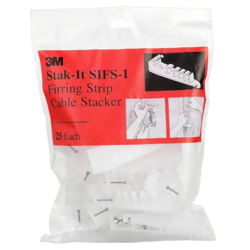 Vista 7 de 3M 80611237092 Apilador SI-1, enruta varios números de cables de manera organizada, blanco