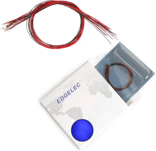 Vista 14 de 20pcs precableado 1206 blanco SMD LED emisor de luz diodo DC 3V Micro Litz longitud 7.8 pulgadas (7.9 in) soldado mini luces LED para bricolaje