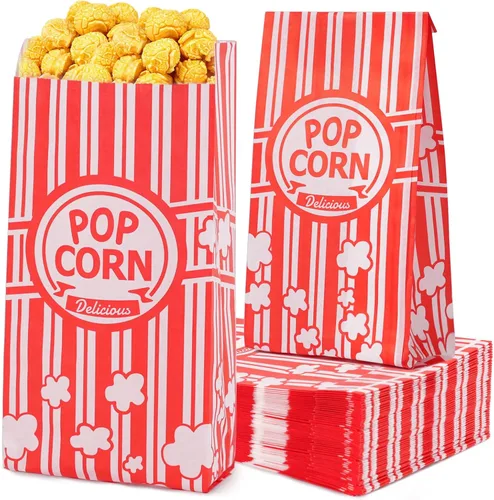 Bolsas de papel para palomitas de maíz, paquete de 120 bolsas de palomitas de maíz de 1 onza, porciones individuales, bolsa de palomitas de maíz a