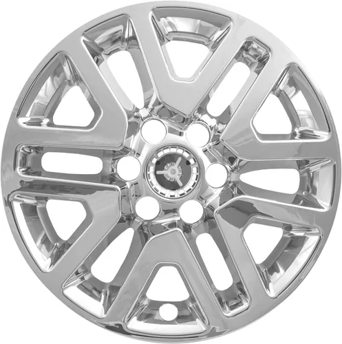 Vista 2 de Juego de 4 fundas cromadas de 6 pulgadas con radios en V de 16 pulgadas para Nissan Frontier SV 2014-2021